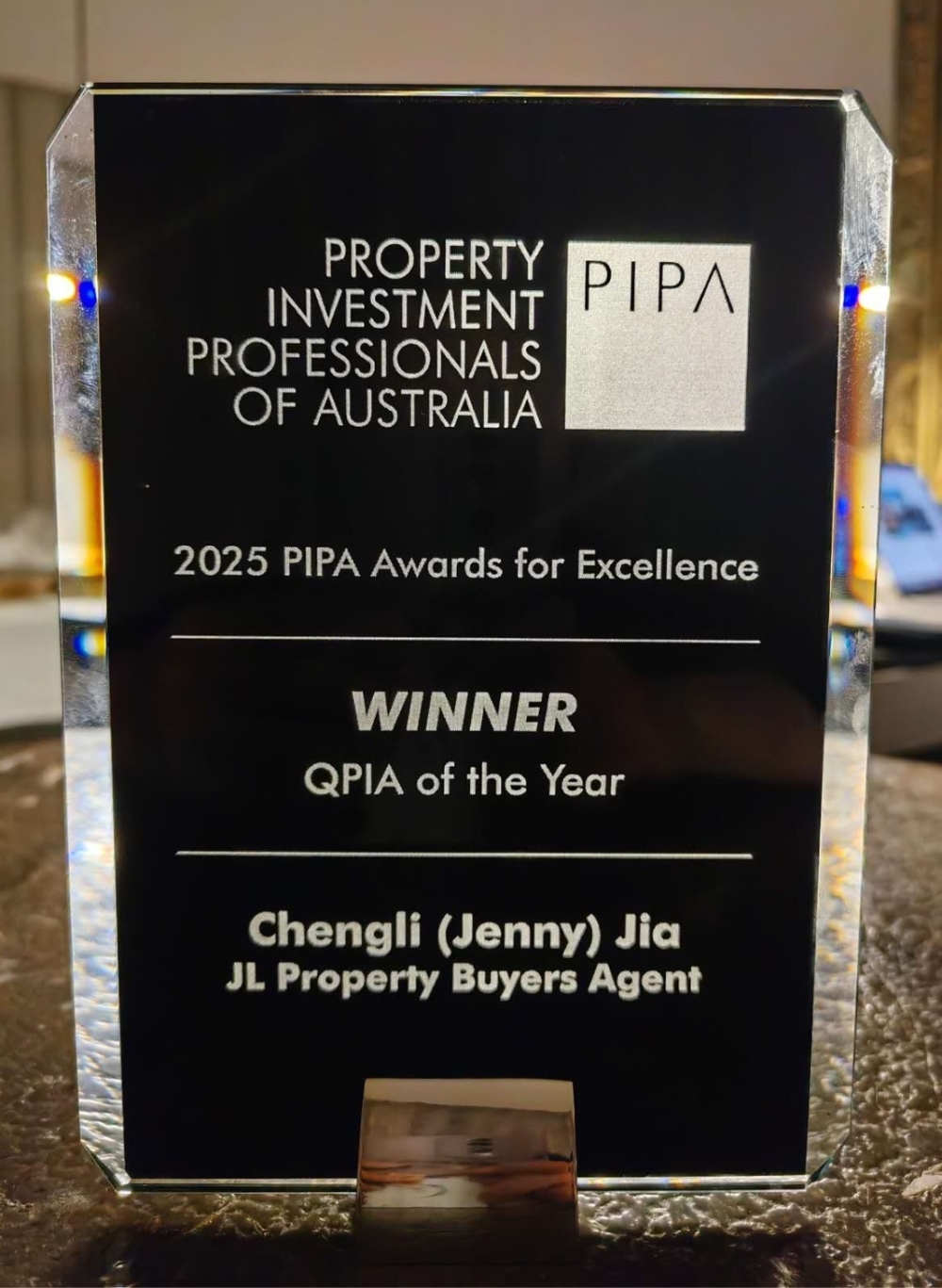 Winner QPIA of the year 2025 Winner QPIA of the year 2025